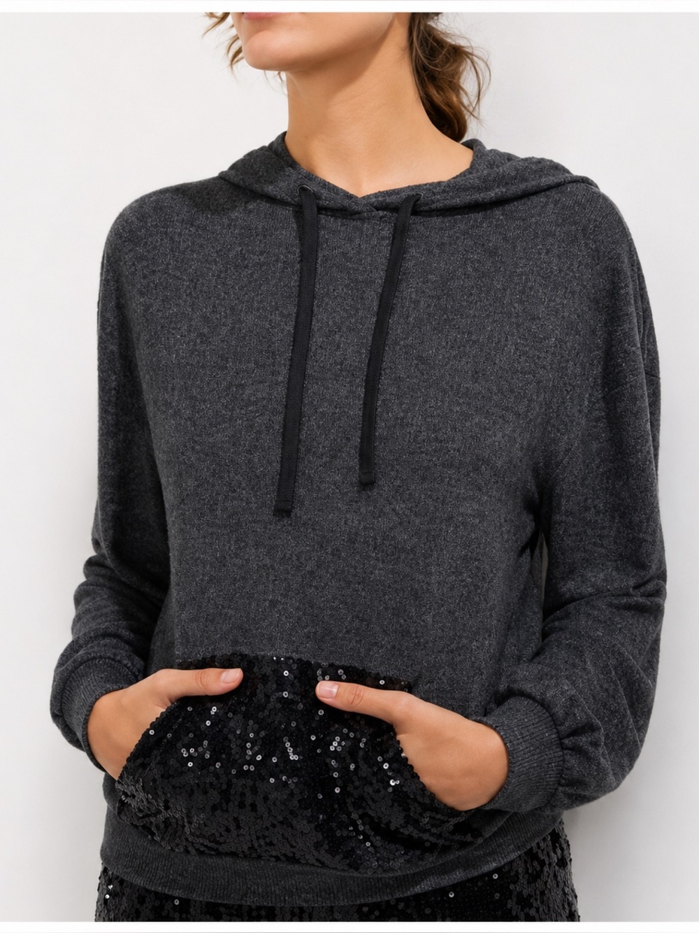 Anthropologie Saturday Sunday Marietta Sequined Hoodie‎